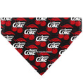 Load image into Gallery viewer, Pet Bandana - CHERRY COKE and Cherries Logo Collage Black/Red/White
