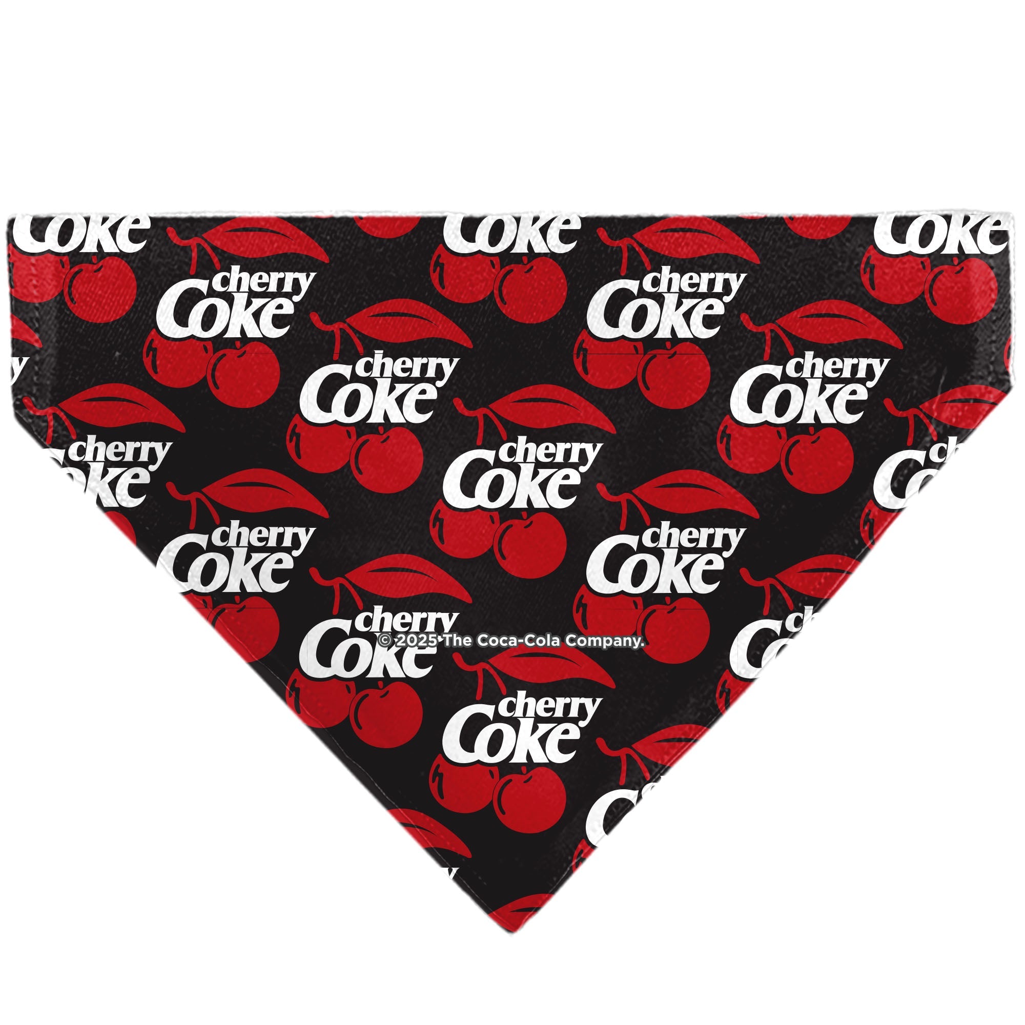 Pet Bandana - CHERRY COKE and Cherries Logo Collage Black/Red/White