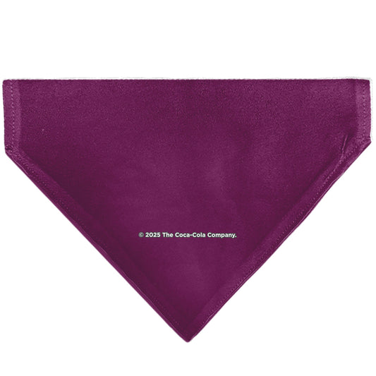 Pet Bandana - CHERRY COKE Wave Logo Burgundy/White