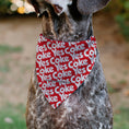 Load image into Gallery viewer, Pet Bandana - Coca-Cola YES COKE YES Text Collage Red/White
