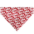 Load image into Gallery viewer, Pet Bandana - Coca-Cola YES COKE YES Text Collage Red/White
