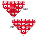 Load image into Gallery viewer, Pet Bandana - ENJOY COCA-COLA Logo and Polar Bear Expressions Red/White
