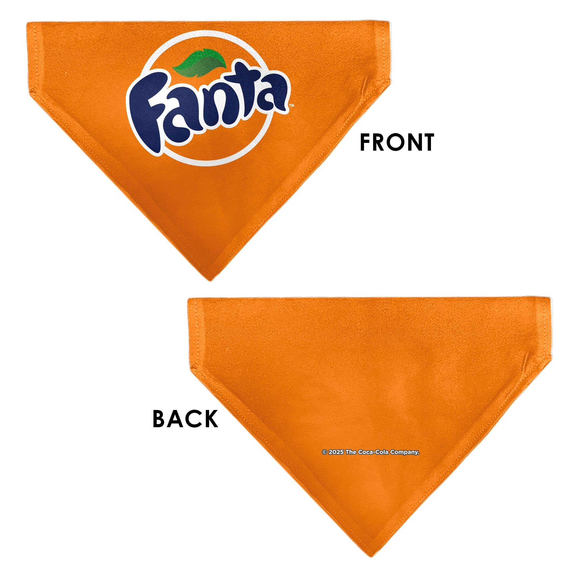 Pet Bandana - FANTA Orange Round Logo Orange/White/Blue