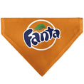 Load image into Gallery viewer, Pet Bandana - FANTA Orange Round Logo Orange/White/Blue
