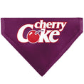 Load image into Gallery viewer, Pet Bandana - CHERRY COKE Cherry Logo Burgundy/Red/White
