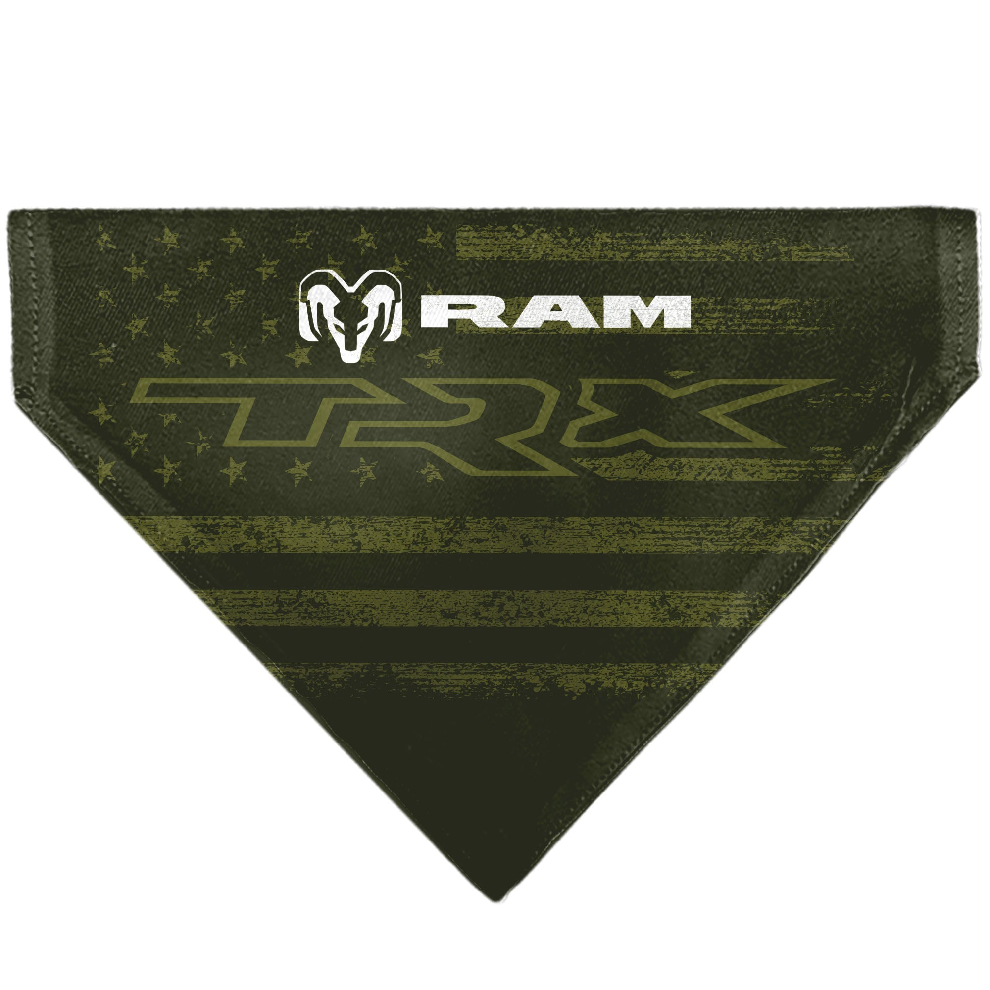 Pet Bandana - RAM TRX Americana Stars and Stripes Weathered Black/Brown/White