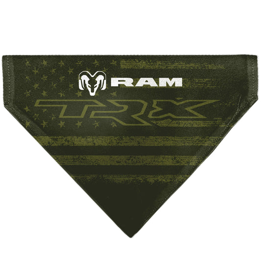 Pet Bandana - RAM TRX Americana Stars and Stripes Weathered Black/Brown/White