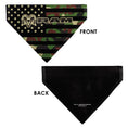 Load image into Gallery viewer, Pet Bandana - RAM Americana Stars and Stripes Black/Camo Olive
