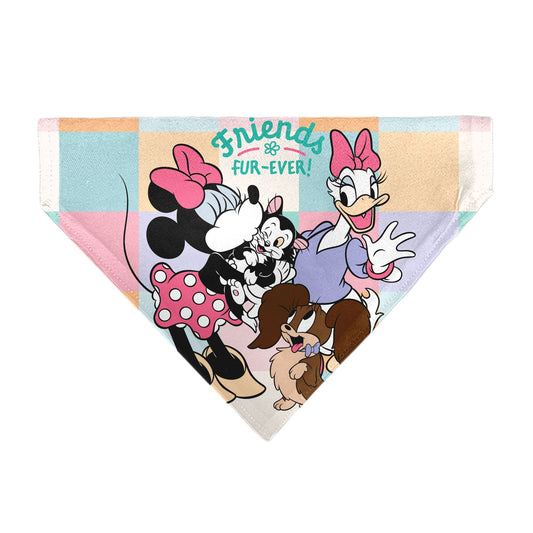 Pet Bandana - Minnie Mouse and Daisy Duck with Figaro and Fifi FRIENDS FUR-EVER Multi Color