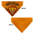 Load image into Gallery viewer, Pet Bandana - The Lion King Young Simba CIRCLE OF LIFE Pose Oranges/Black
