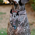 Load image into Gallery viewer, Pet Bandana - Minnie Mouse BE KIND Peace Pose Pinks
