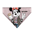 Load image into Gallery viewer, Pet Bandana - Minnie Mouse BE KIND Peace Pose Pinks
