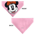 Load image into Gallery viewer, Pet Bandana - Minnie Mouse Smiling Face Close-Up Pink
