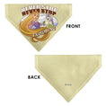 Load image into Gallery viewer, Pet Bandana - Rapunzel NEVER STOP EXPLORING Castle Pose Beige/Red/White
