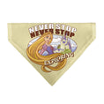 Load image into Gallery viewer, Pet Bandana - Rapunzel NEVER STOP EXPLORING Castle Pose Beige/Red/White

