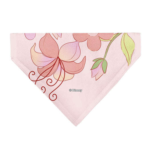 Pet Bandana - Tangled Rapunzel and Pascal Flowers Pose Pinks