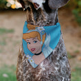 Load image into Gallery viewer, Pet Bandana - Cinderella Face Pose Close-Up Blues
