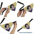 Load image into Gallery viewer, Pet Bandana - Snow White Smiling Face Pose Yellow
