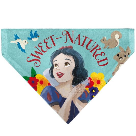 Pet Bandana - Snow White SWEET NATURED Pose Blue