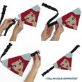 Load image into Gallery viewer, Pet Bandana - The Little Mermaid Ariel Face Close-Up Light Blue
