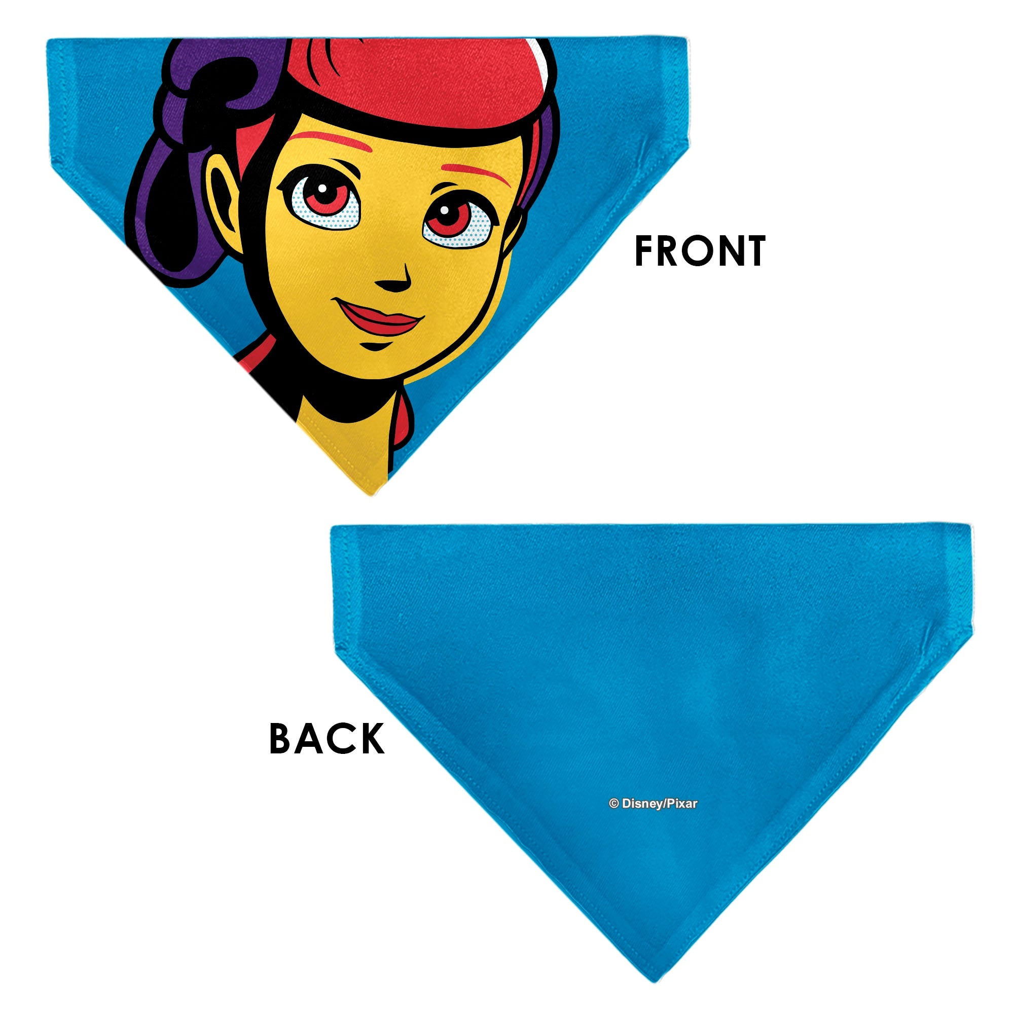 Pet Bandana - Toy Story Bo Peep Close-Up Pop Art Face Blue