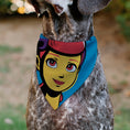 Load image into Gallery viewer, Pet Bandana - Toy Story Bo Peep Close-Up Pop Art Face Blue
