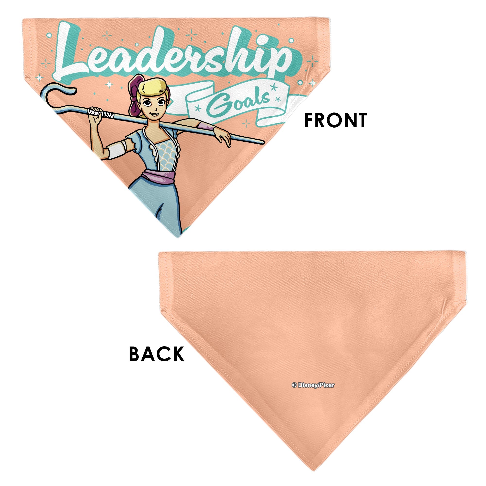 Pet Bandana - Toy Story Bo Peep LEADERSHIP GOALS Staff Pose Pink/Blue/White