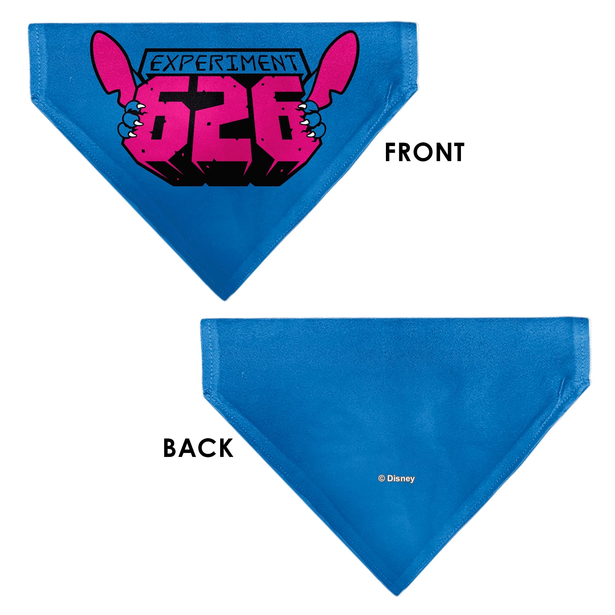 Pet Bandana - Stitch EXPERIMENT 626 Logo Blue/Pink