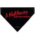 Load image into Gallery viewer, Pet Bandana - A Nightmare on Elm Street Freddy DREAM DEMON Pose Black/Red
