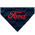Load image into Gallery viewer, Pet Bandana - FORD Script Stacked Blues/Red
