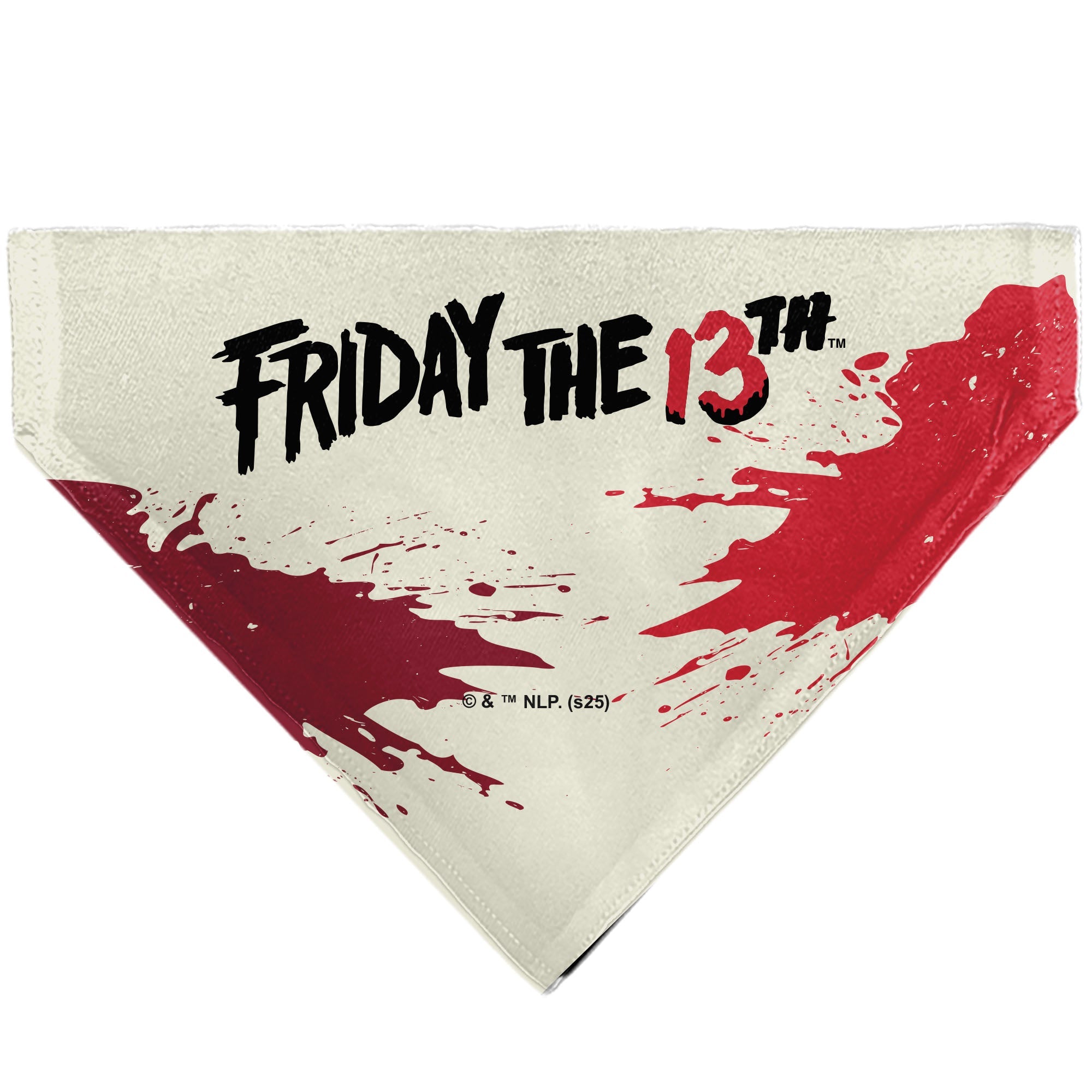 Pet Bandana - FRIDAY THE 13TH Hockey Mask Close-Up White/Black/Red