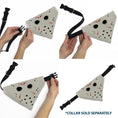 Load image into Gallery viewer, Pet Bandana - FRIDAY THE 13TH Hockey Mask Close-Up White/Black/Red
