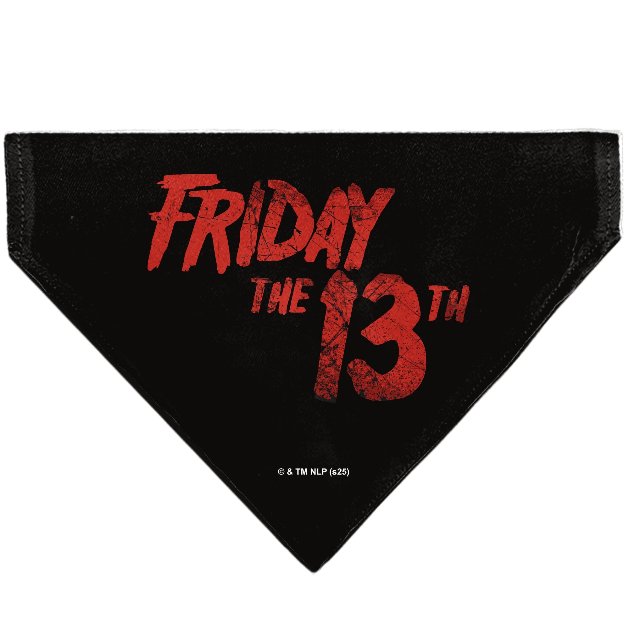 Pet Bandana - FRIDAY THE 13TH Jason Pose and Title Logo Black/Red