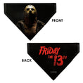 Load image into Gallery viewer, Pet Bandana - FRIDAY THE 13TH Jason Pose and Title Logo Black/Red
