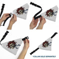 Load image into Gallery viewer, Pet Bandana - Grateful Dead Skull and Rose Face White
