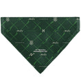 Load image into Gallery viewer, Pet Bandana - HOGWARTS MALFOY Monogram Icons Greens/White
