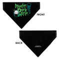 Load image into Gallery viewer, Pet Bandana - Chibi Voldemort MASTER OF THE DARK ARTS Pose Black/Greens/Blues
