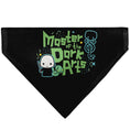 Load image into Gallery viewer, Pet Bandana - Chibi Voldemort MASTER OF THE DARK ARTS Pose Black/Greens/Blues
