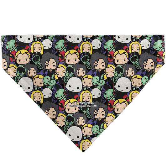 Pet Bandana - Harry Potter Chibi Charm Dark Arts Characters Stacked