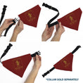 Load image into Gallery viewer, Pet Bandana - Harry Potter GRYFFINDOR Traits Banner and Icons Reds/Yellow
