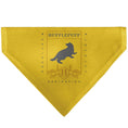 Load image into Gallery viewer, Pet Bandana - Harry Potter HUFFLEPUFF Traits Banner and Icons Yellows/Blue
