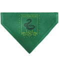 Load image into Gallery viewer, Pet Bandana - Harry Potter SLYTHERIN Traits Banner and Icons Greens/Yellow
