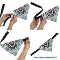 Load image into Gallery viewer, Pet Bandana - IT Pennywise Smile and Balloons White/Blues/Reds
