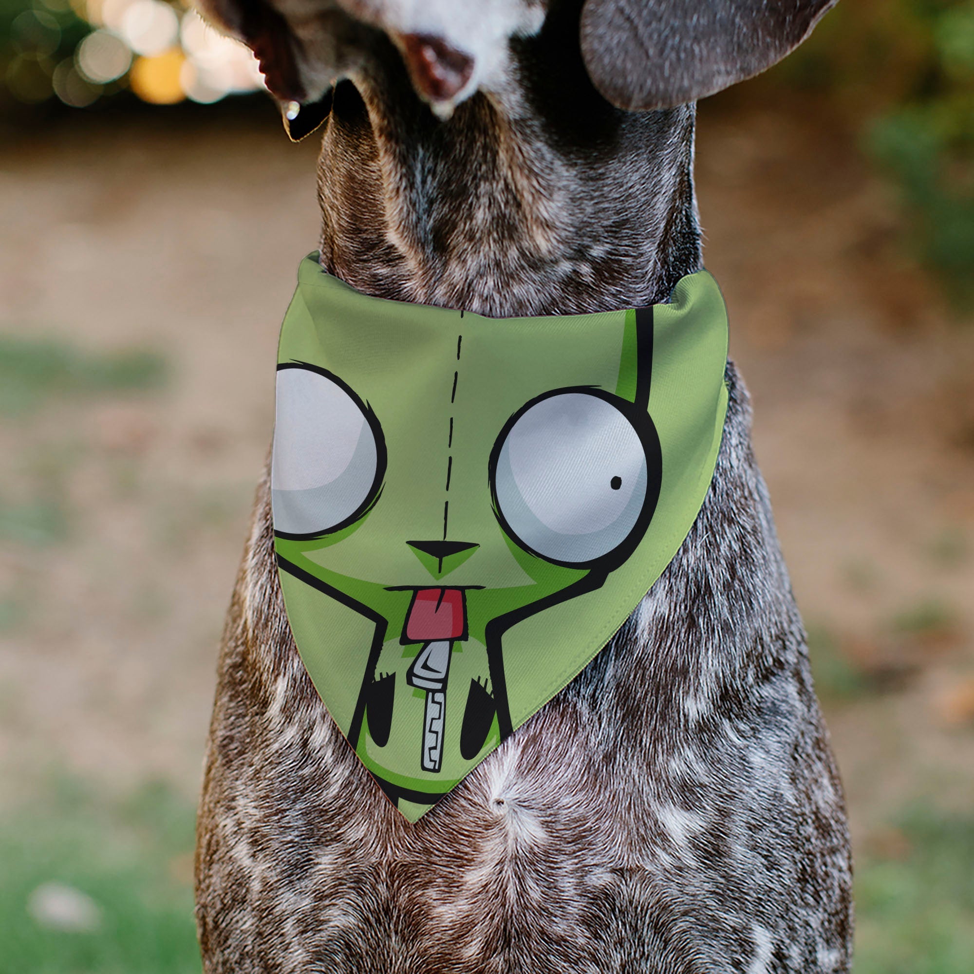 Pet Bandana - Invader Zim GIR Full Body Pose Close-Up Greens