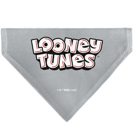 Pet Bandana - LOONEY TUNES Bugs Bunny Face Close-Up Gray