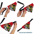 Load image into Gallery viewer, Pet Bandana - LOONEY TUNES Five Character Target Close-Up Pose Red
