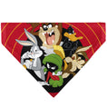 Load image into Gallery viewer, Pet Bandana - LOONEY TUNES Five Character Target Close-Up Pose Red
