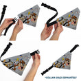 Load image into Gallery viewer, Pet Bandana - LOONEY TUNES Seven Character Running Pose Gray
