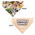 Load image into Gallery viewer, Pet Bandana - LOONEY TUNES Six Character Stack Pose Beige
