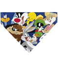 Load image into Gallery viewer, Pet Bandana - LOONEY TUNES Seven Character Stack Pose Blue
